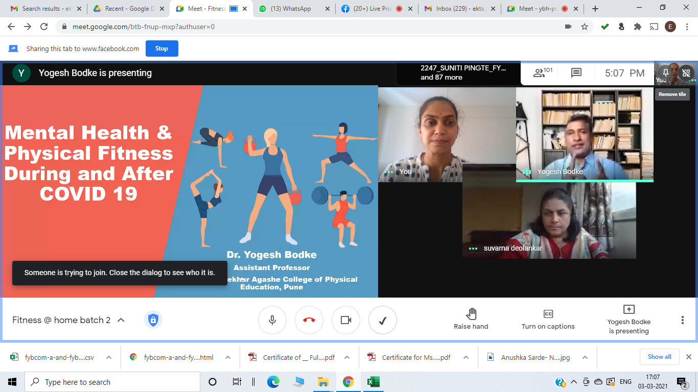 Mental Health and Physical Fitness Guest Lecture Photo 1